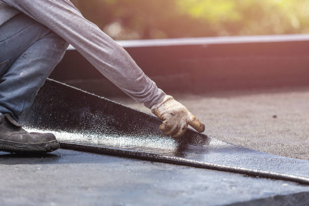 Professional Basement Waterproofing technician working in Monticello, MN
